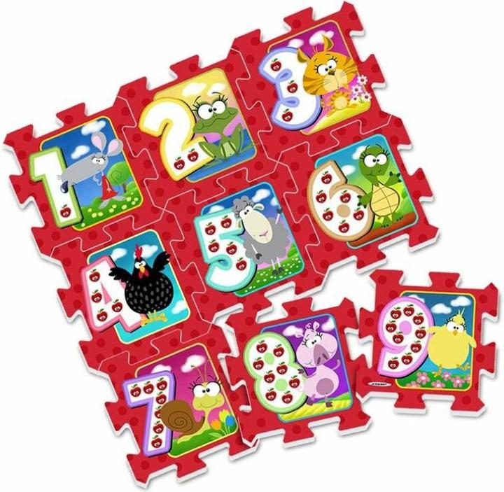 Actual product image Stamp Foam Puzzle Mat Animals Numbers ZA3147