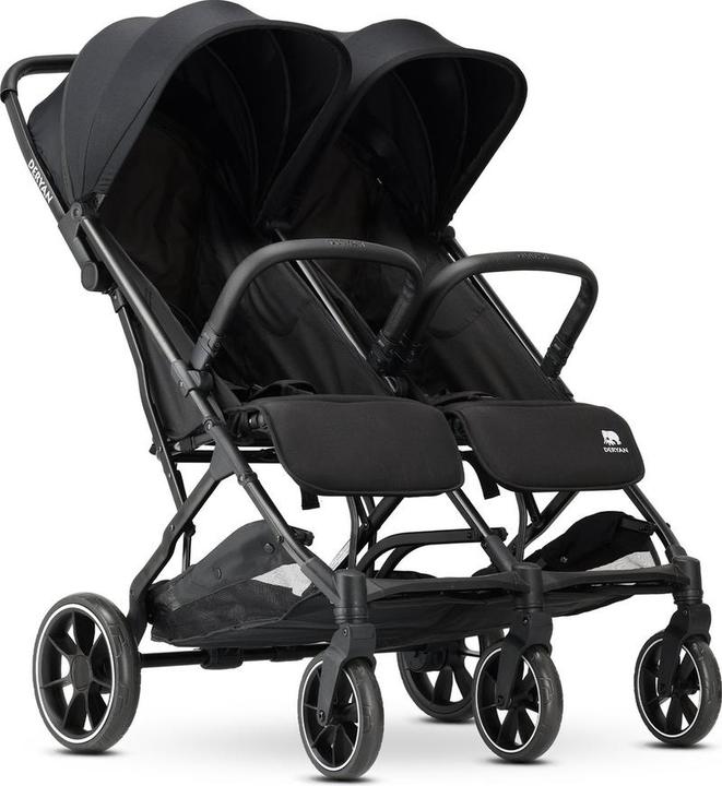 Deryan Luxus Rolo x2 xl Doppelbuggy - Duo Buggy - Schwarz