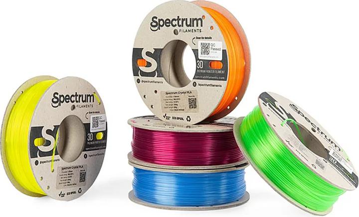 Image du produit Filament PLA Crystal 5 Pack 1.75mm (PLA, 1.75 mm, Transparent)