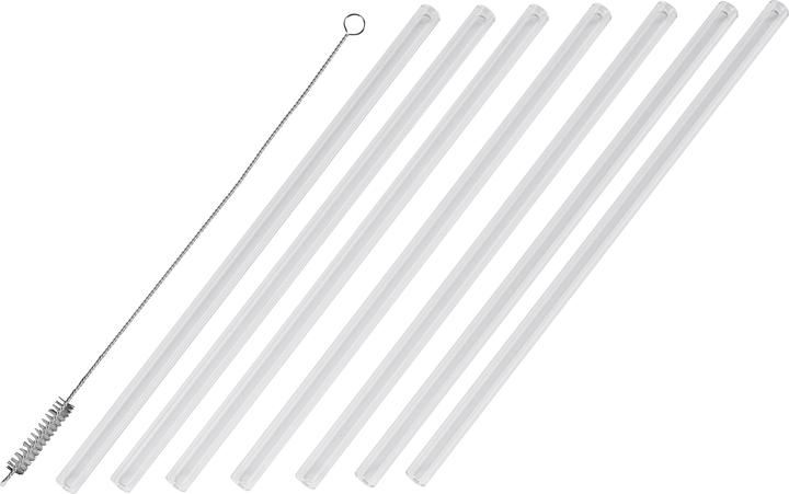 Westmark 6 Trinkhalme Glas + Reinigungsbürstchen, ø 8 x 200 mm (6 x)