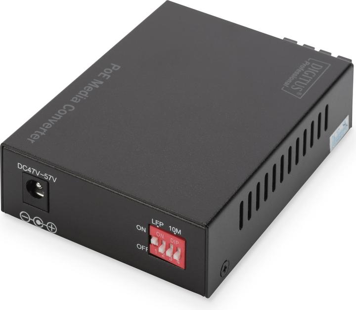 Actual product image Digitus PoE Media Converter Singlemode 10/100/1000Base-T to 1000Base-LX Incl. PSU 30W SC connector Up to... (Media converter)