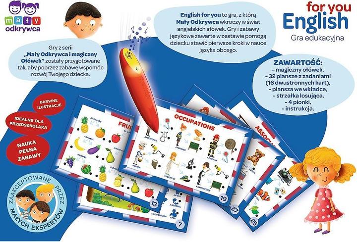 Actual product image Trefl English game for you Little Explorer and Magic Pencil (English)