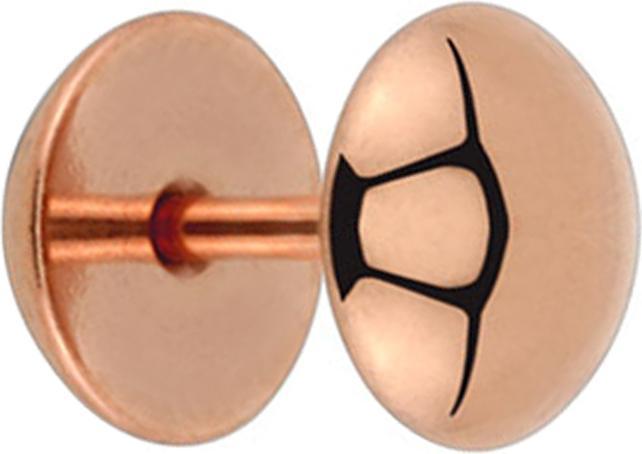 Star Piercing Fake Plug Halbkugel rosegold (ohne Messing, Chirurgenstahl 316L)