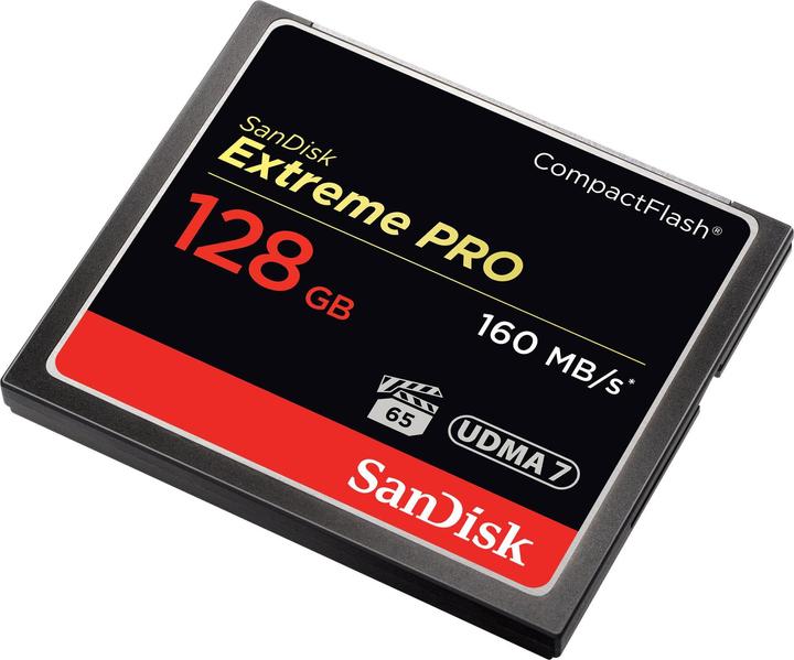 Actual product image SanDisk Extreme Pro Compact Flash (128 GB, CF, UHS-I)