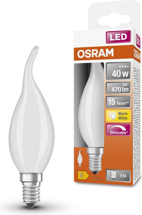 Image du produit Osram Bougie LED angulaire (E14, 5 W, 470 lm, 1 x, E)