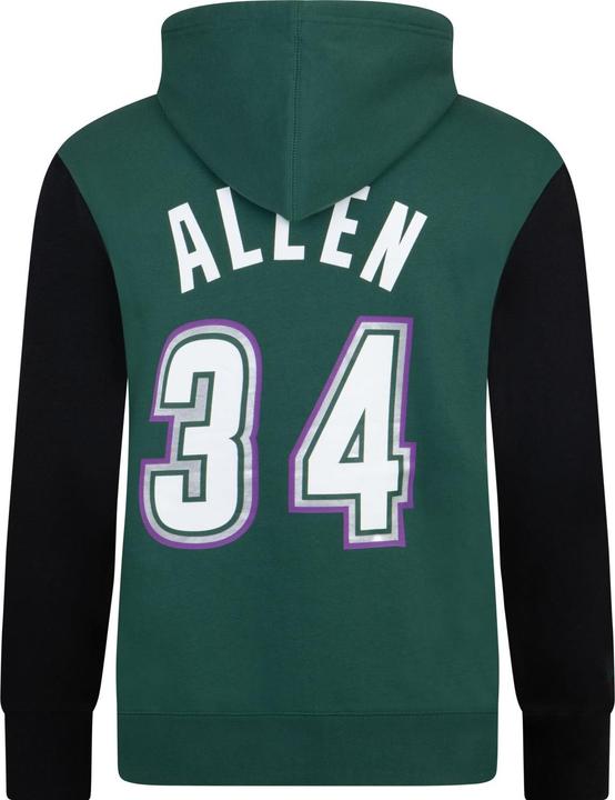 Actual product image Mitchell & Ness M&N Fleece NBA Hoody - Milwaukee Bucks Ray Allen - L (L)