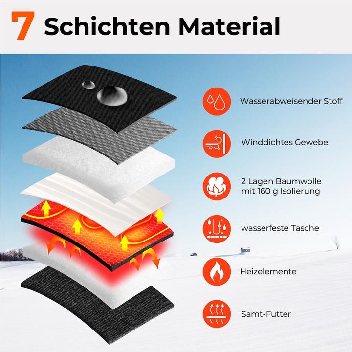 Produktbild Kiwikā Heizhandschuhe weiss-schwarz (XXL)