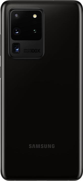 Produktbild Samsung Galaxy S20 Ultra 5G EU (128 GB, Cosmic Black, 6.90", Hybrid Dual SIM + eSIM, 108 Mpx, 5G)