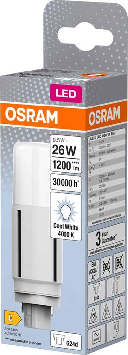 Produktbild Osram Dulux D (G24d, 9.50 W, 1200 lm, 1 x, E)