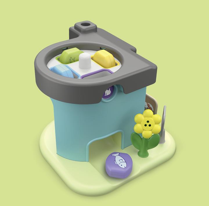 Actual product image Playmobil 71136 1.2.3: Pet boarding with food dispenser (71136, Playmobil 1.2.3)