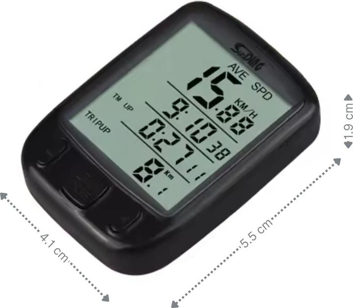 Immagine prodotto Hermex Sunding Velocomputer computer per bici tachimetro per bici computer per bici