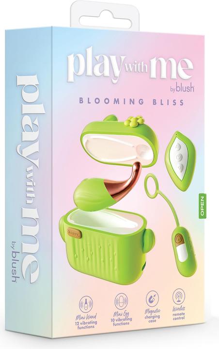Actual product image Blush Play with Me Blooming Bliss 4 Piece Set - Mini Clitoral Massage Wand & Egg Vibrator with Wirel