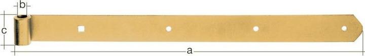 Productafbeelding GAH Rolluikband lengte 600 x 13 x 40 mm dikte 5 mm staal galv. verzinkt dikke film passief...