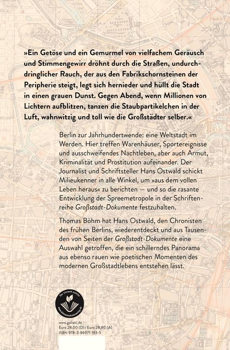 Produktbild Berlin - Anfänge einer Grossstadt (Deutsch, Hans Ostwald, 2020)