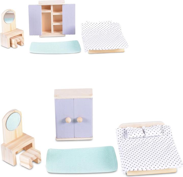 Actual product image Moni Wooden Doll Furniture Bedroom 4012