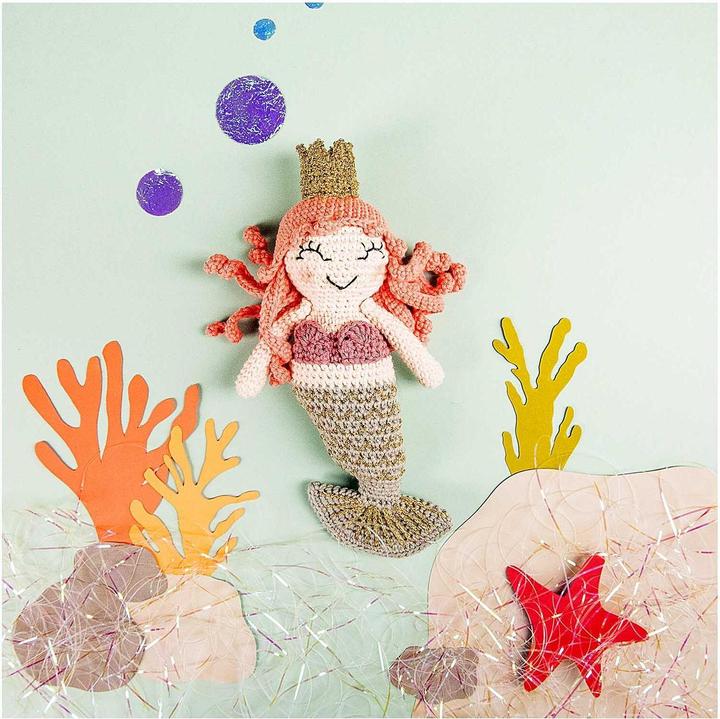 Actual product image Rico Design Crochet Set Creative Ricorumi Mermaid