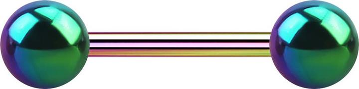 Immagine prodotto Star Piercing Barbell colorato con due palline (senza ottone, Titanio G23)