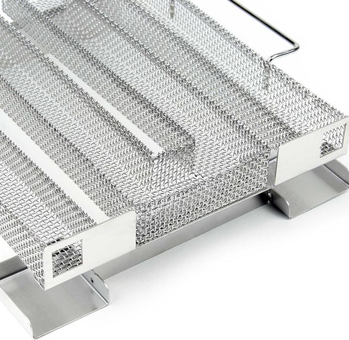 Produktbild Wiltec BBQ Sparbrand 22,5x22,5x5,5cm Edelstahl Kaltrauchgenerator