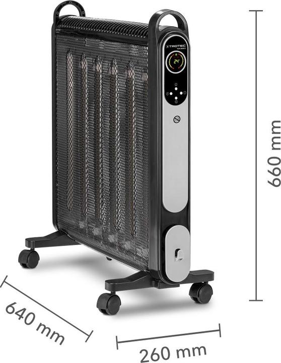 Actual product image Trotec 2 in 1 heater TCH 2050 E, Name: TCH 2050 E electric heater, Dimensions (mm): 660 x 640 x 260 (2000 W)