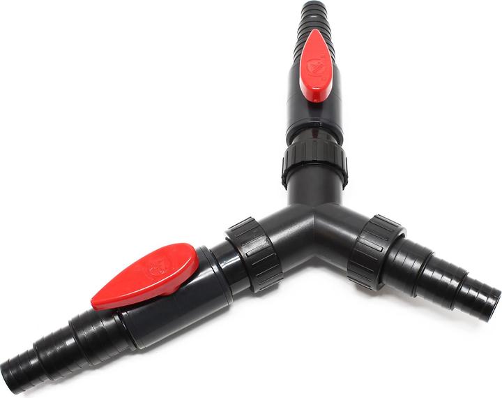 Actual product image Wiltec Y-distributor stopcock 25/32/38mm Step sleeve Connector (Terminal strips)