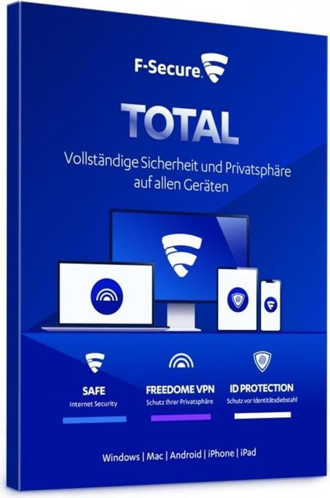 Produktbild F-Secure Total (3 User, 3 Geräte/User, 12 Monate)