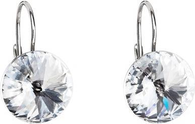 Evolution Group Silver Earrings With Swarovski Crystals 311061