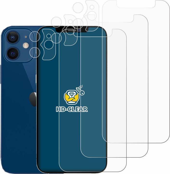 Productafbeelding BROTECT Schermbeschermer Clear (6 Stuk, Apple iPhone 12 mini)