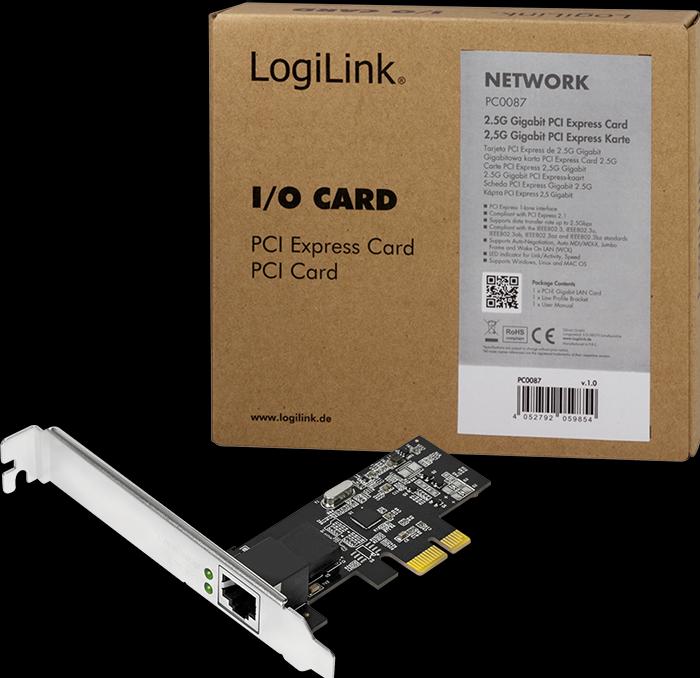 Produktbild LogiLink . RJ-45, PCIe 2.1 (PCI Express 2.1)