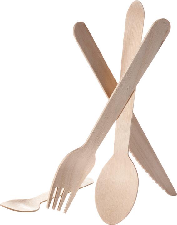 Actual product image Duni Wood cutlery ecoecho (100 x)