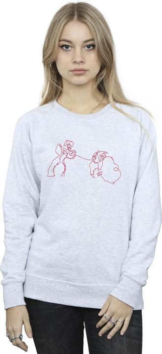 Produktbild Disney Lady And The Tramp Spaghetti Outline Sweatshirt (XXL)