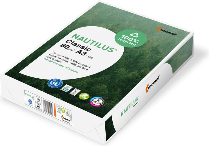 Nautilus Universal paper Classic Recycling, white (80 g/m², 500 x, A3)