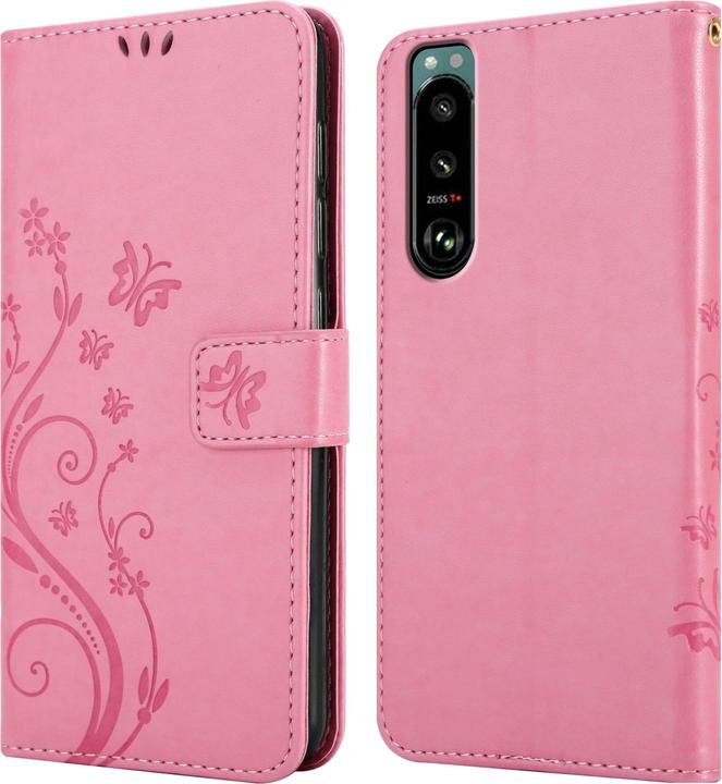 Actual product image Cadorabo Flower Book cover (Sony Xperia 5 III)