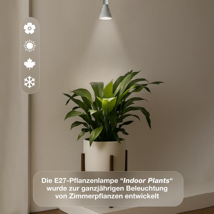 Actual product image Venso EcoSolutions E27 plant lamp "Indoor plants" 7W 60 °, improved photosynthesis and higher chloro (LED, 240 V)