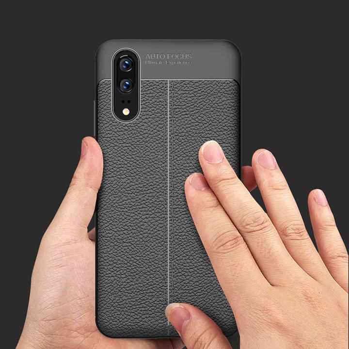 Actual product image Cadorabo TPU Cover Faux Leather Structure (Cubot P20)
