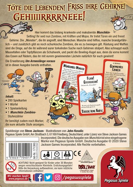 Immagine prodotto Pegasus Munchkin Zombies 1+2 (Tedesco)