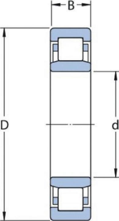 Immagine prodotto SKF Cuscinetto a rulli cilindrici NJ311 ECP Ø interno 55 mm Ø esterno 120 mm Larghezza29 mm