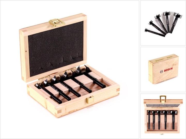 Produktbild Bosch Professional Zubehör 5-tlg. Forstnerbohrer-Set, 15–35 mm (15, 20, 25, 30, 35 mm)