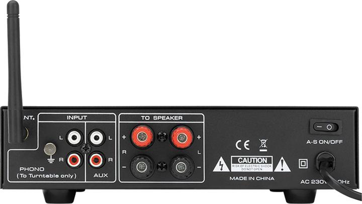 Actual product image Dynavox Stereo compact amplifier VP40 with phono input and BT, colour black
