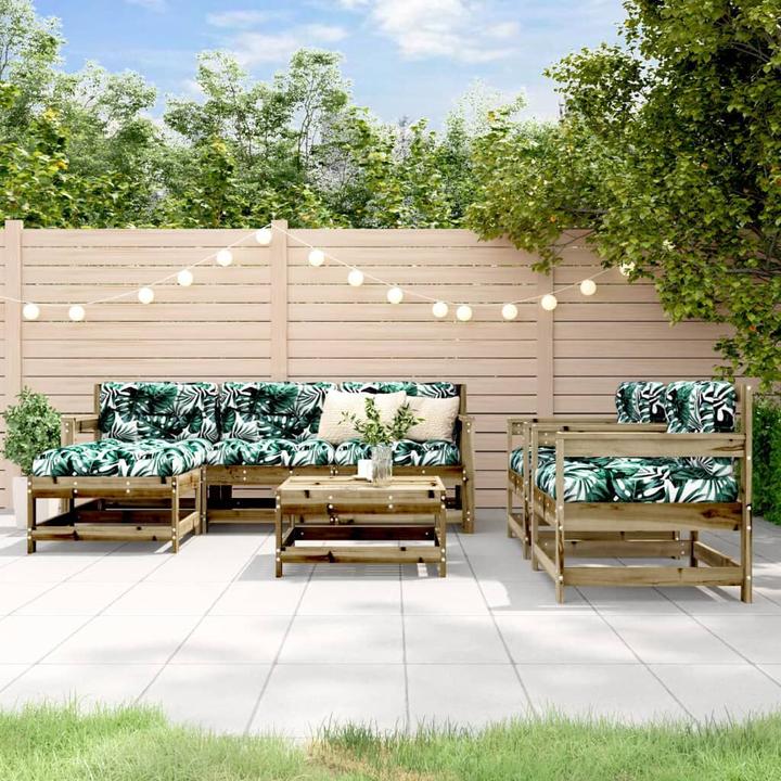 Image du produit VidaXL 7-tlg. Garten-Lounge-Set Kiefernholz Imprägniert,Material