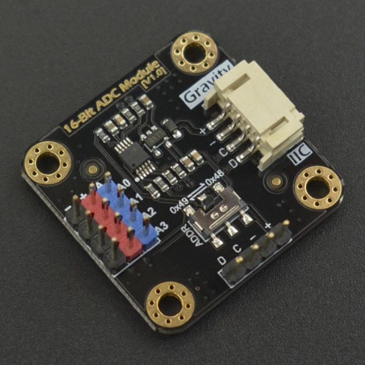 Produktbild DFRobot Gravity 16Bit 4-Kanal ADC Analog Digital Wandler I2C ADS1115