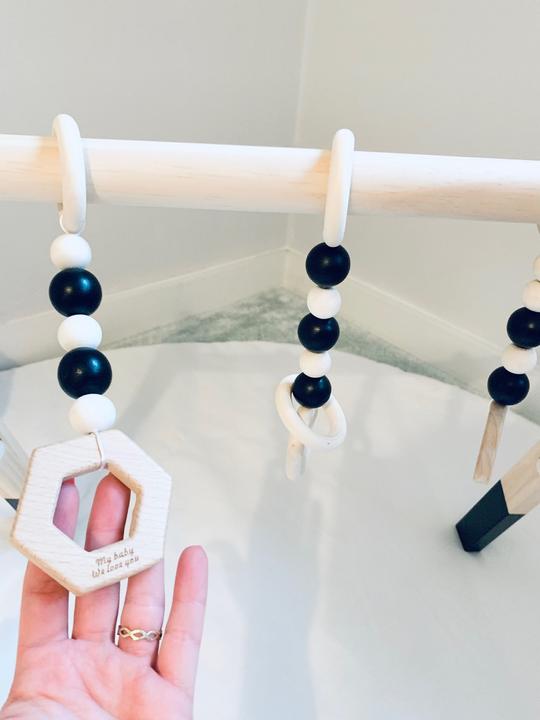 Actual product image Nelaroom Wooden Baby gym