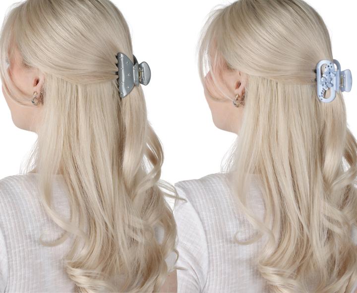 Produktbild Trisa Fashion Set Haarklammern mit Strass Lila-Grau 2 Stk. (2 Stk.)