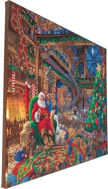 Produktbild Craft Buddy Crystal Art Kit Santa's Workshop 40 x 50 cm