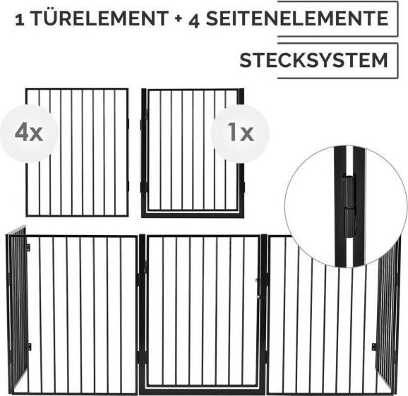 Produktbild Juskys Kaminschutzgitter 300 x 76 cm klappbar
