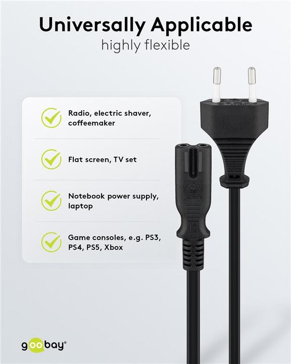 Produktbild Goobay CEE 7/16 – C7 (5 m)