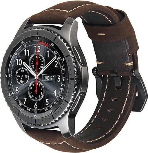 Immagine prodotto Beline Samsung Galaxy Gear S3/Active/Watch 3/Huawei Watch GT/GT2/GT2 Pro Cinturino Smartwatch, 22 mm (22 mm, Pelle organica, Materiale sintetico)