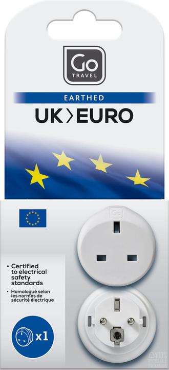 Actual product image Go Travel UK-EU Adaptor