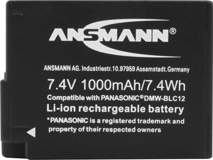 Produktbild Ansmann A-Pan DMW-BLC12 1000mAh 7,4V (Akku)