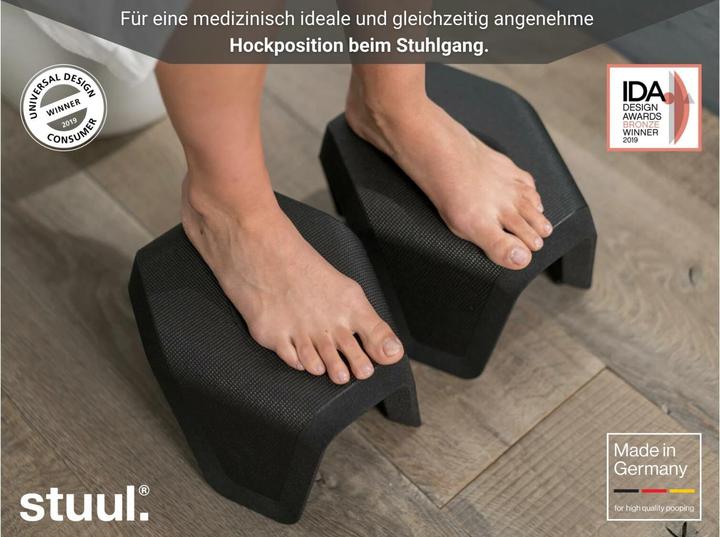 Produktbild Stuul Charcoal Toilettenhocker