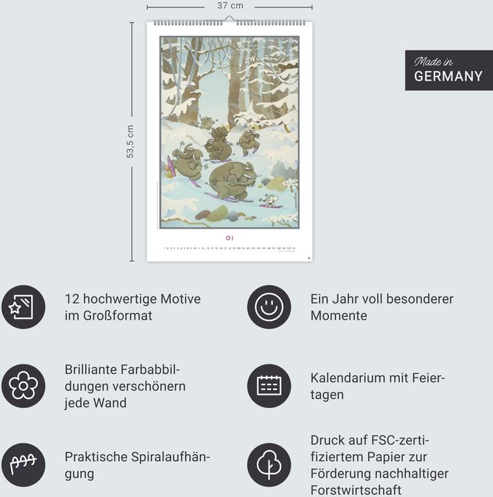 Produktbild Heye Bildkalender Best of Mordillo Edition (Harter Einband, Deutsch)